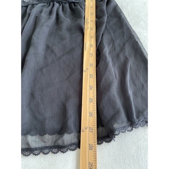 Vtg Seductive Wear By Cinema Etoile Sheer Lace Babydoll Lingerie XL Whimsigoth - Picture 5 of 8